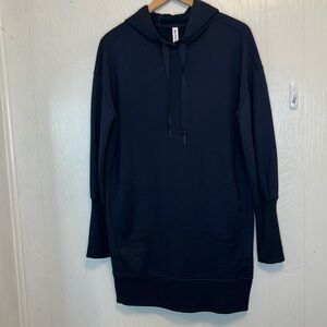 Athleta Mala Hoodie Dress Navy Small S